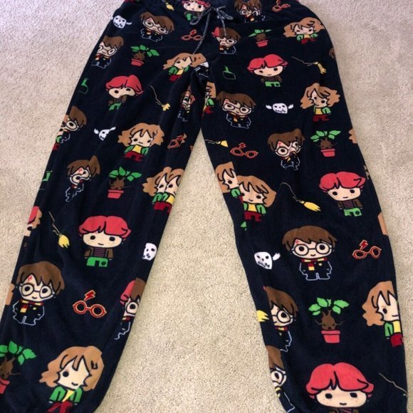 Wizarding World Harry Potter Pajama Bottoms Pants Small 4-6 - Picture 8 of 11